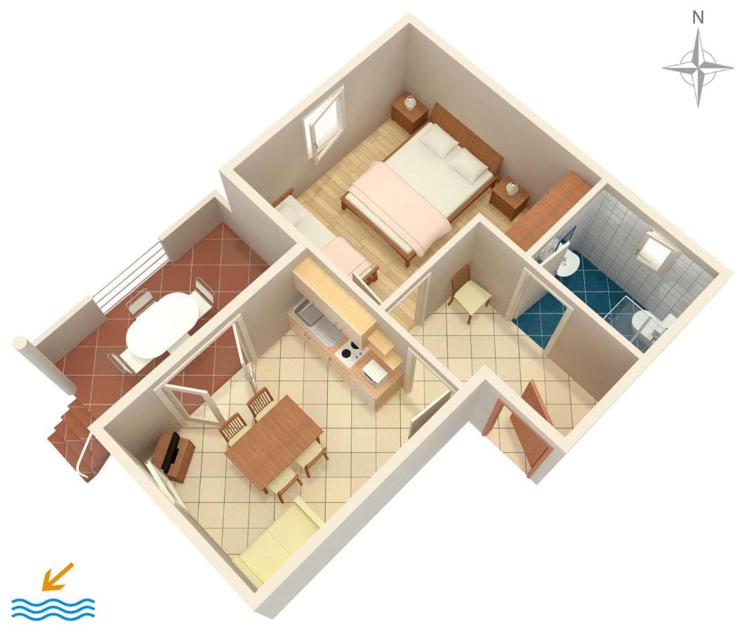 Apartment Vrsi - Mulo 5951A Extérieur photo